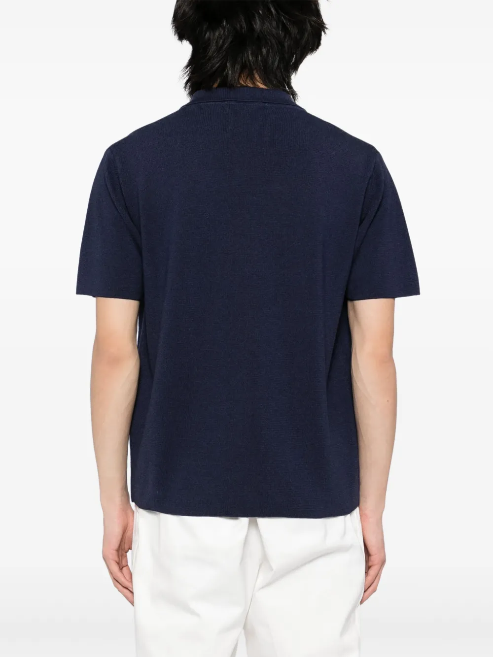 Lardini Gebreid poloshirt Blauw