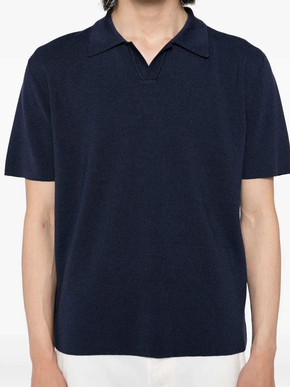 Lardini Gebreid poloshirt Blauw