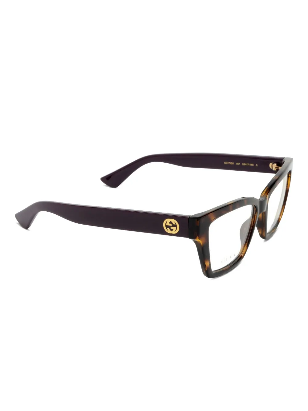 Gucci Eyewear Bril met vierkant montuur Bruin