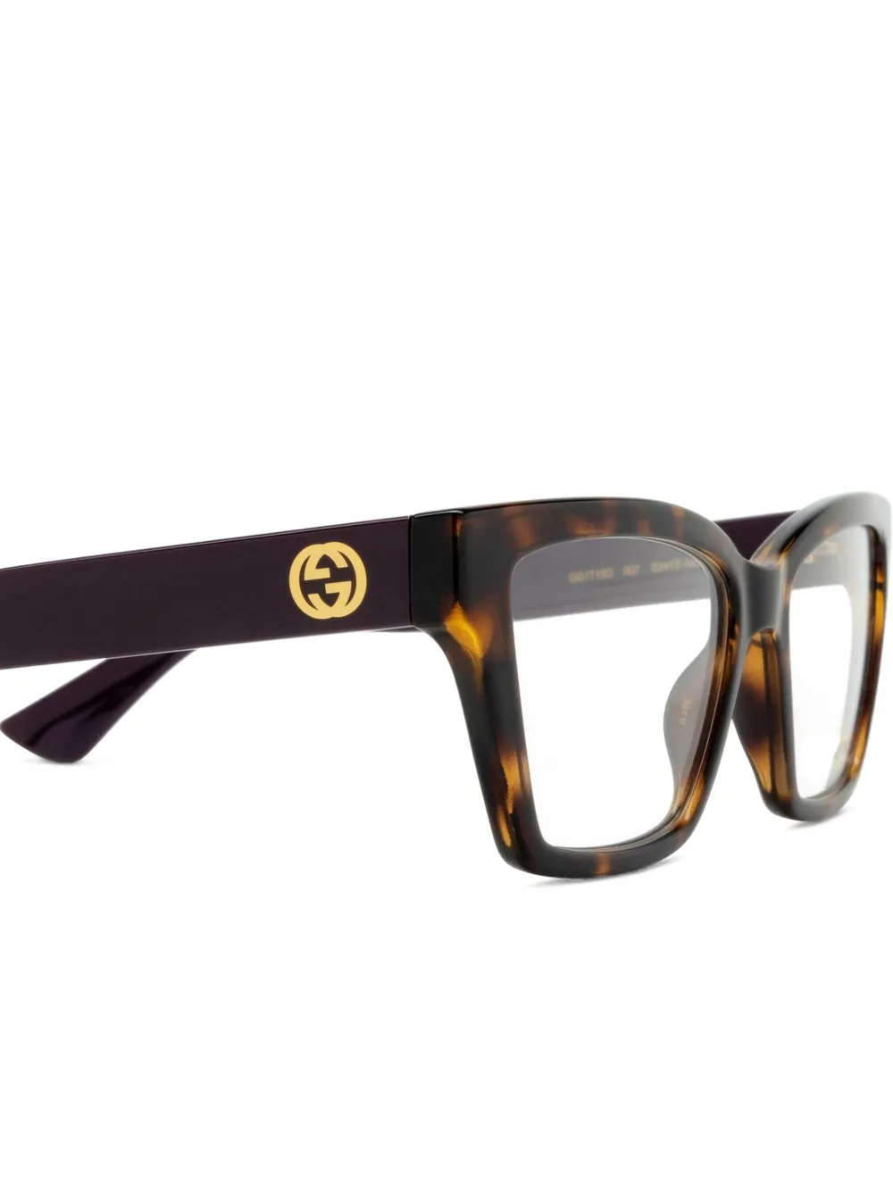 Gucci Eyewear Bril met vierkant montuur Bruin