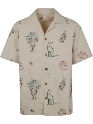 HENRIK VIBSKOV アートプリントシャツ S Henrik Vibskov Transfered プリント シャツ | グレー | FARFETCH JP