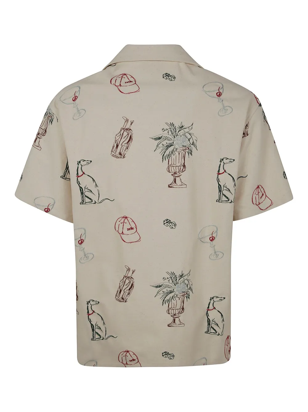 Drôle De Monsieur printed shirt - Beige