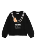 Moschino Kids necklace-print sweatshirt - Black