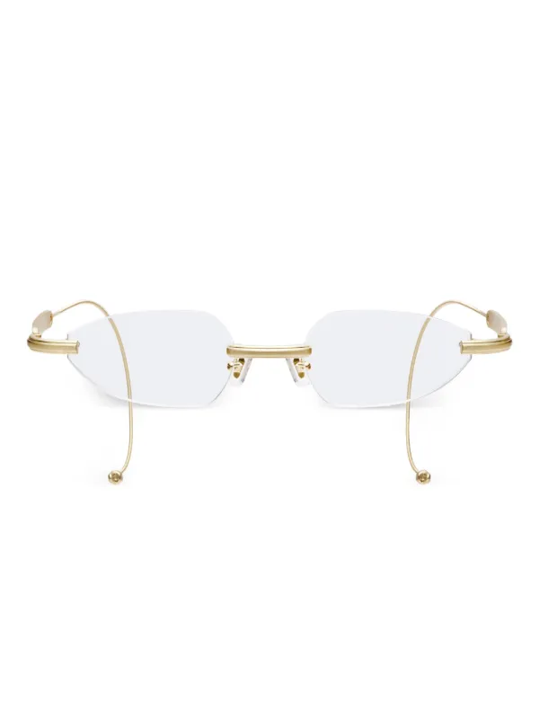 GENTLE MONSTER ファッションメガネ ゴールド Maison Margiela x Gentle Monster リムレス 眼鏡フレーム | ゴールド