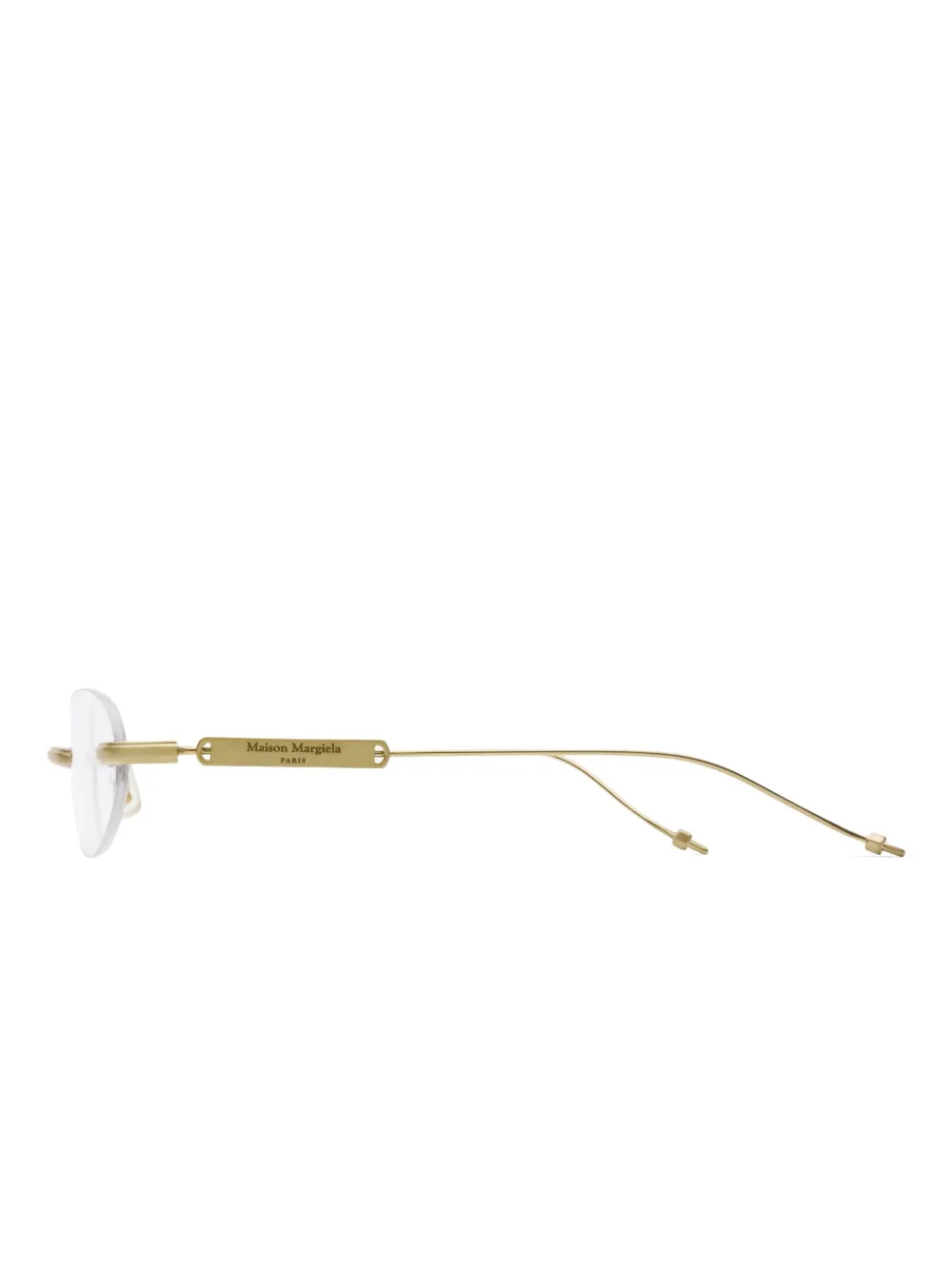 Maison Margiela x Gentle Monster bril met randloos montuur Goud