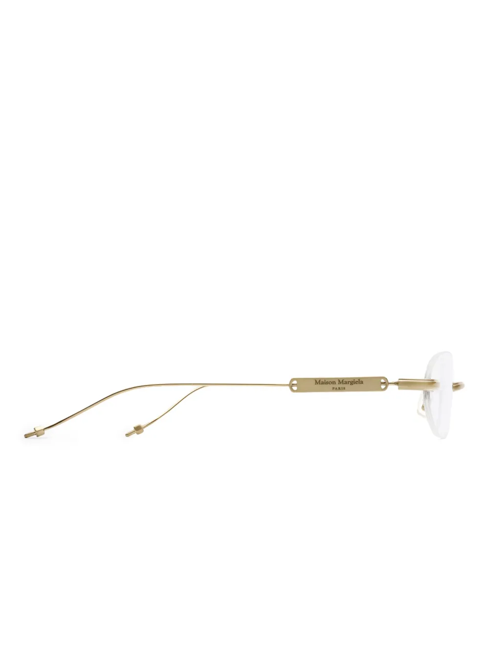 Maison Margiela x Gentle Monster bril met randloos montuur Goud