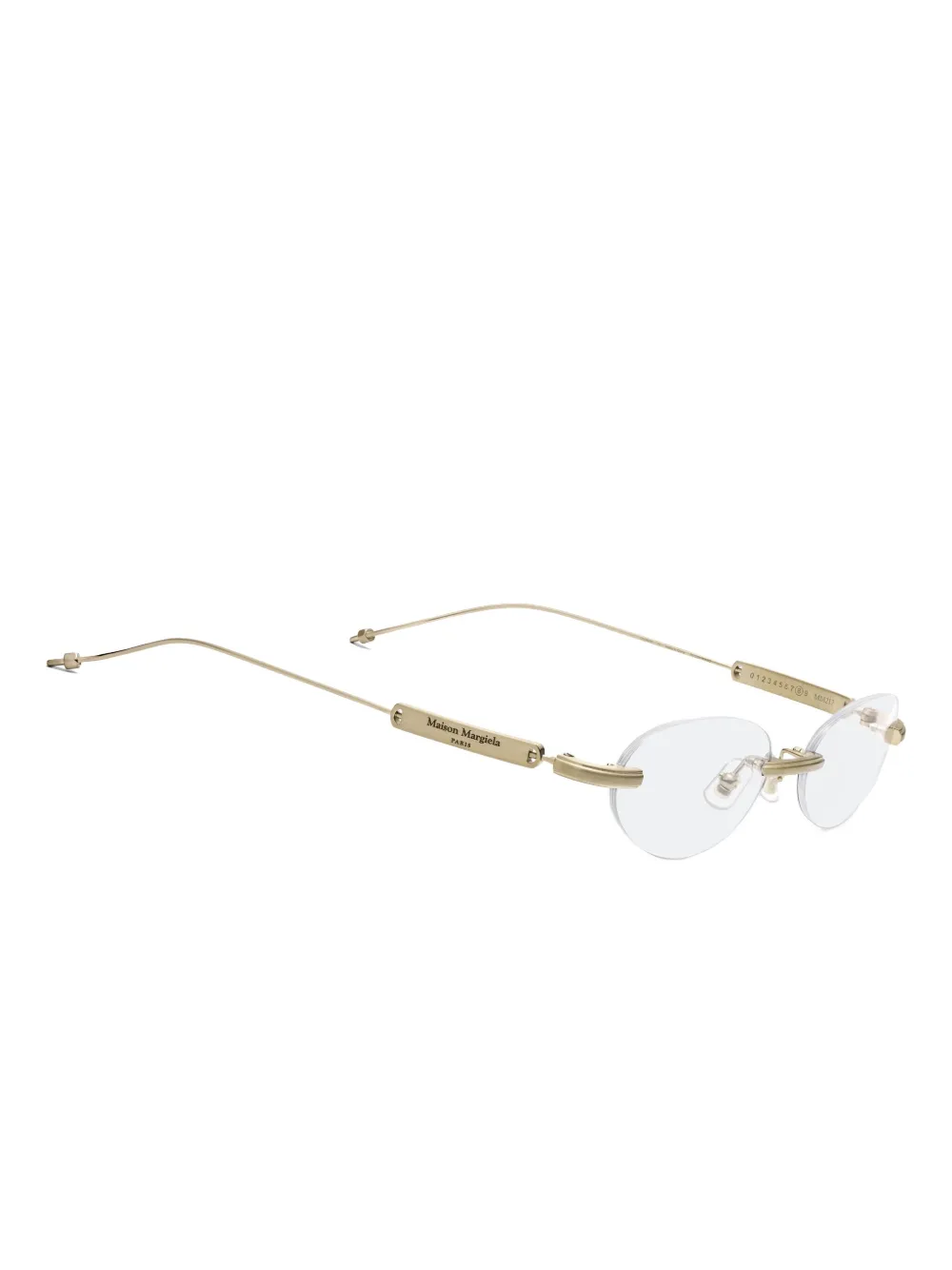 Maison Margiela x Gentle Monster bril met randloos montuur Goud