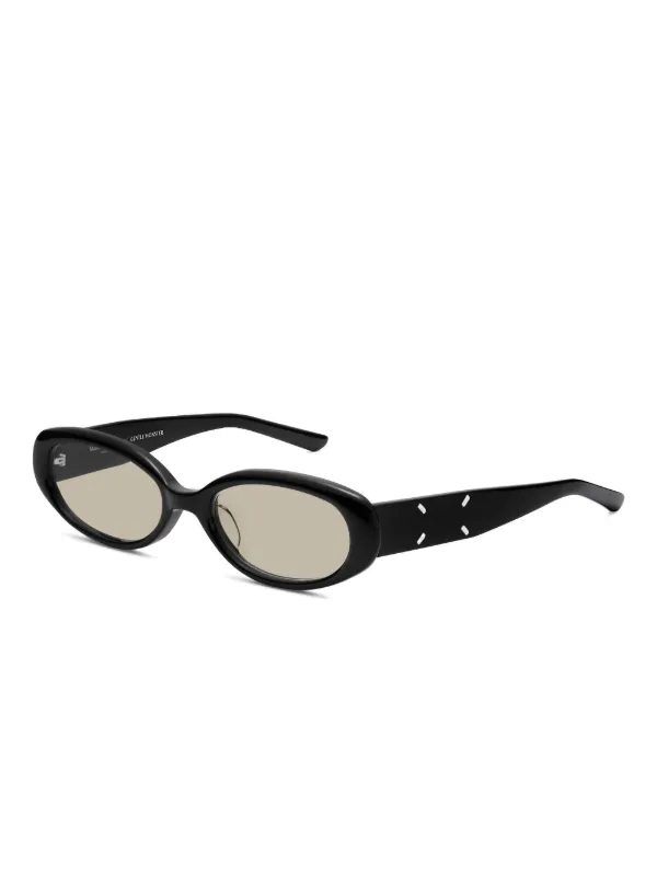 Maison Margiela x Gentle Monster oval-frame Sunglasses | Black