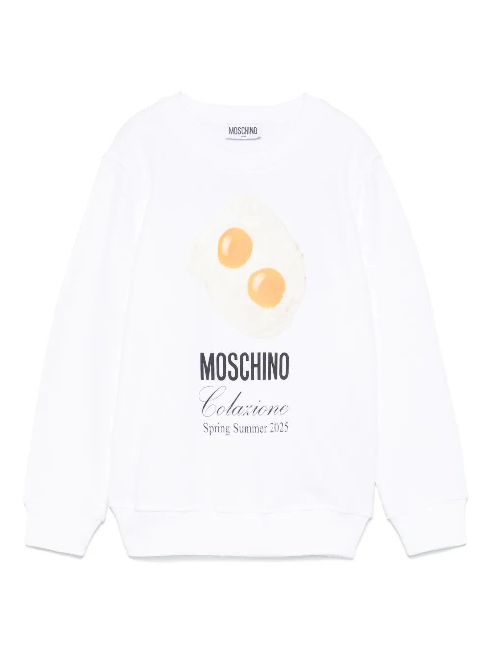 Moschino Kids Sweater met logoprint Wit