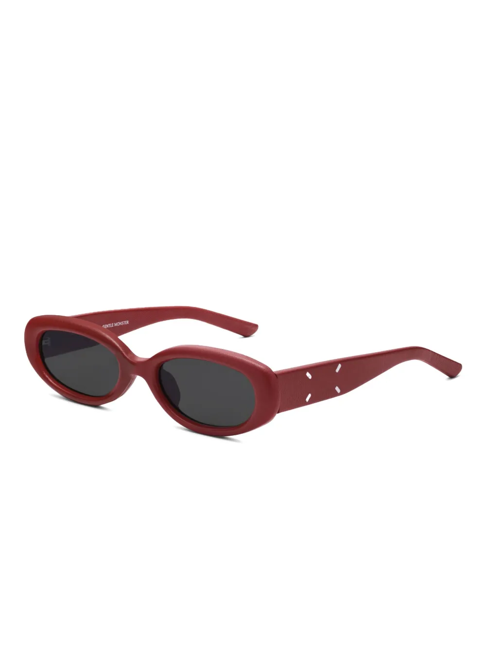 Maison Margiela x Gentle Monster zonnebril met vierkant montuur Rood