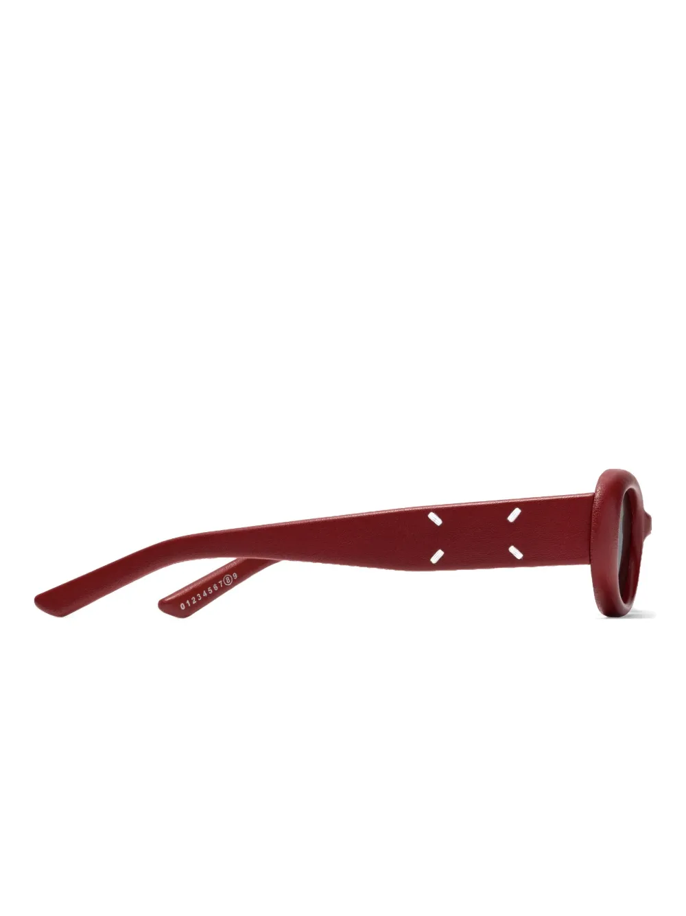 Maison Margiela x Gentle Monster zonnebril met vierkant montuur Rood