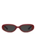 Maison Margiela x Gentle Monster oval-frame sunglasses - Red