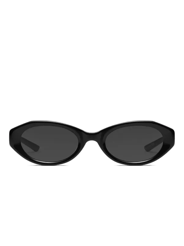 【美品】  Maison Margiela / メゾンマルジェラ | ×GENTLE MONSTER ジェントルモンスター / OVAL SUNGLASSES オーバルフレーム サングラス | 54□20-145 | ブラック Maison Margiela（メゾンマルジェラ） ×GENTLE MONSTER ジェントル