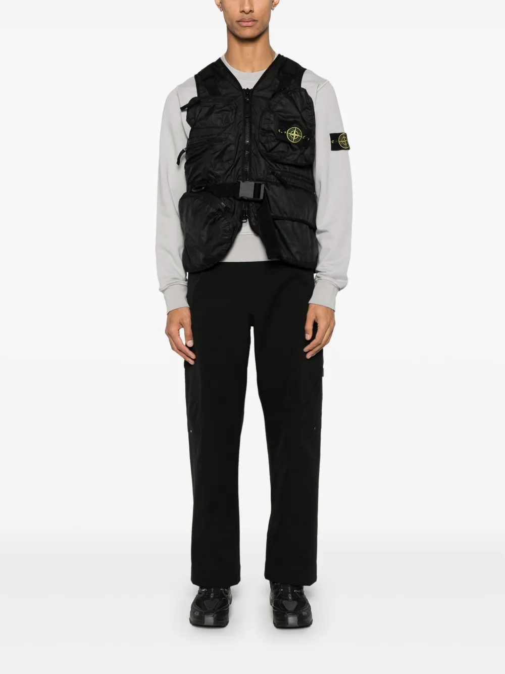 Stone Island Membrana 3L TC gilet - Zwart