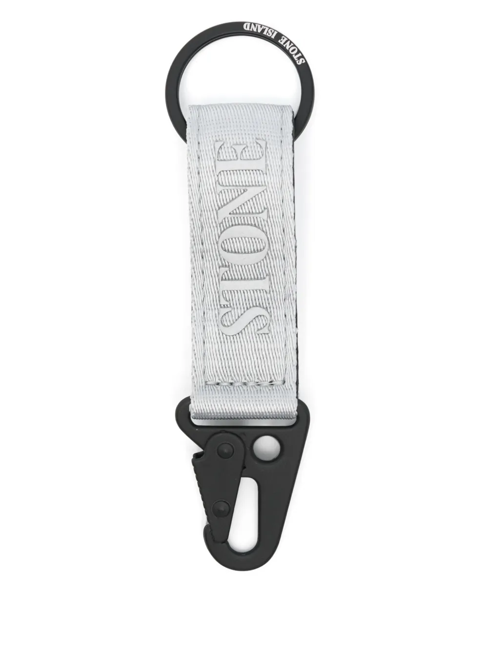 Stone Island logo-appliqué keyring | Grey | Image 1