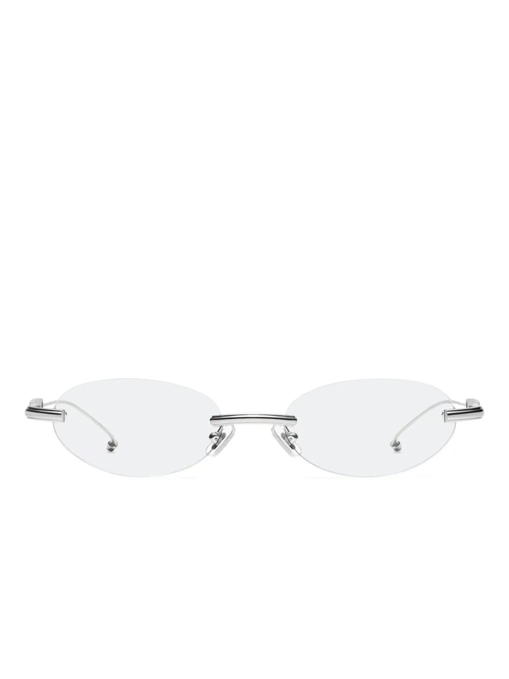 Maison Margiela x Gentle Monster bril met randloos montuur Zilver
