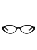 Maison Margiela x Gentle Monster oval-frame glasses - Black