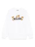 Moschino Kids Teddy Bear-print sweatshirt - White