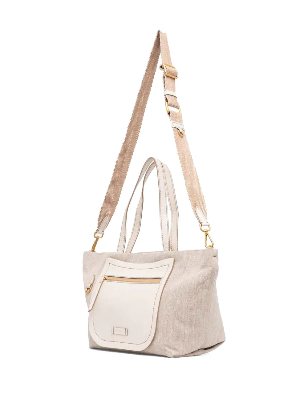 GIANNI CHIARINI Wide Afra tote bag - Beige