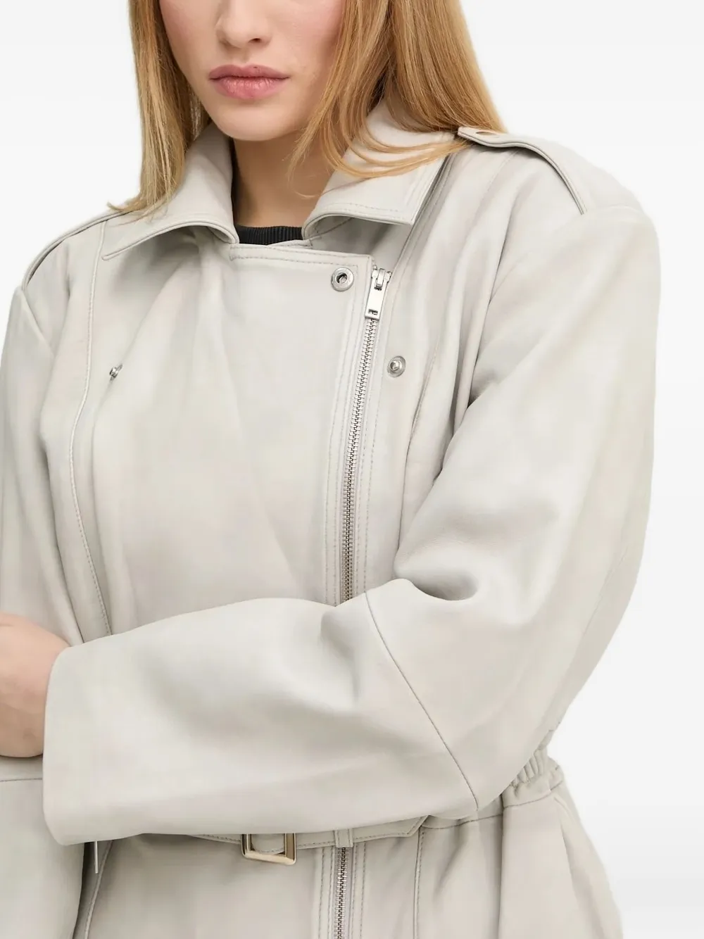 Gestuz Tia leren jack Beige