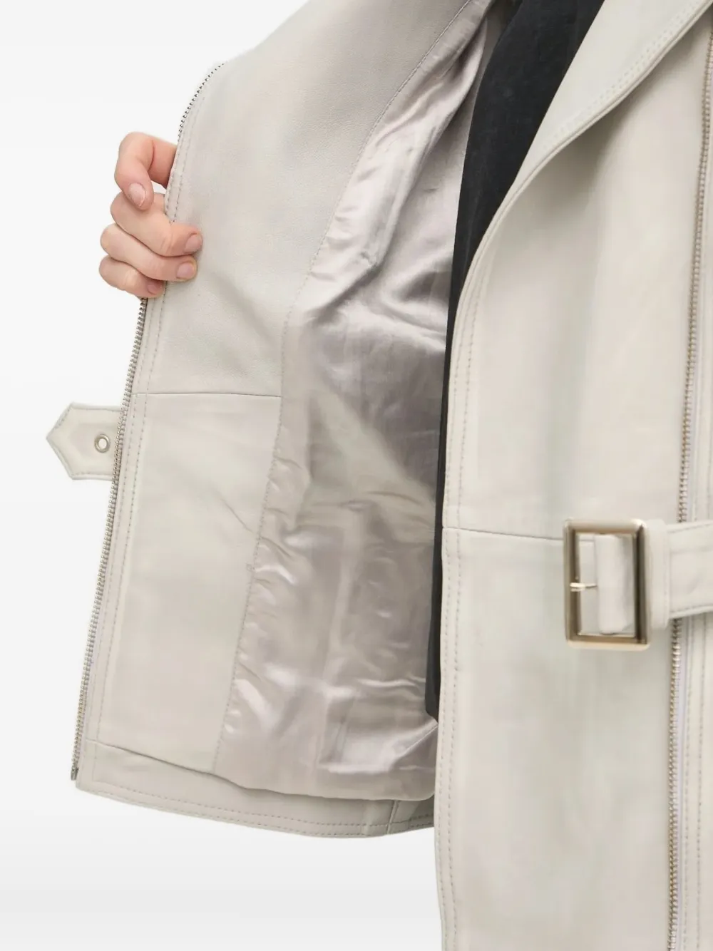 Gestuz Tia leren jack Beige