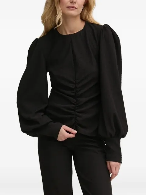 Gestuz balloon-sleeve gathered top