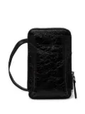 GIANNI CHIARINI leather phone case - Black