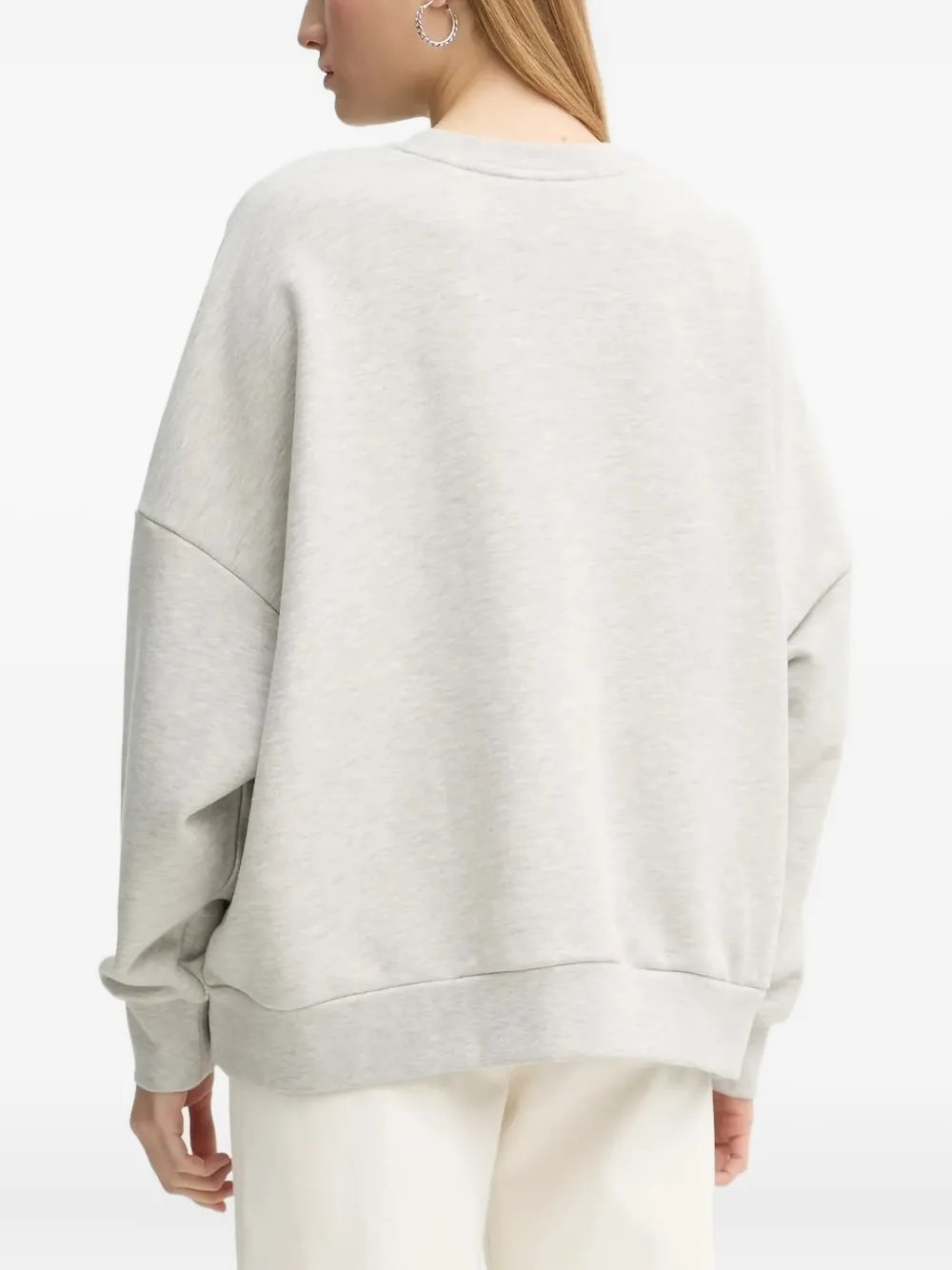 Gestuz Sweater met geborduurd logo Grijs