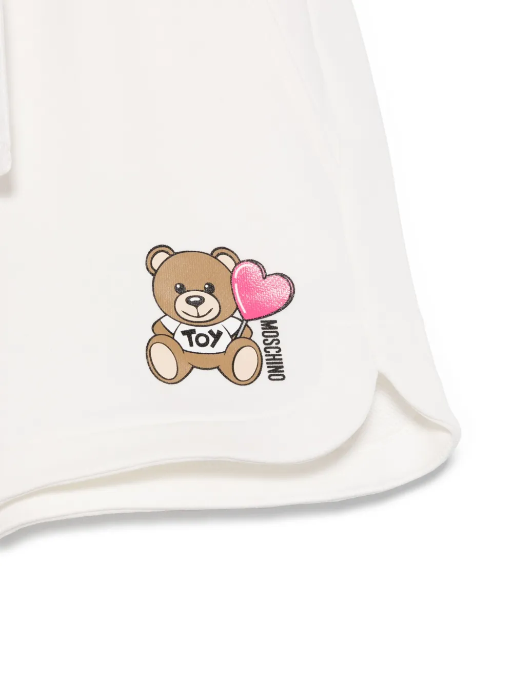 Moschino Kids Shorts met teddybeerprint Wit