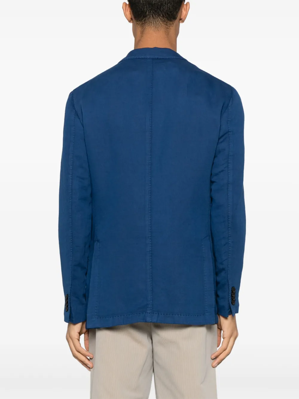Boglioli Blazer met enkele rij knopen Blauw
