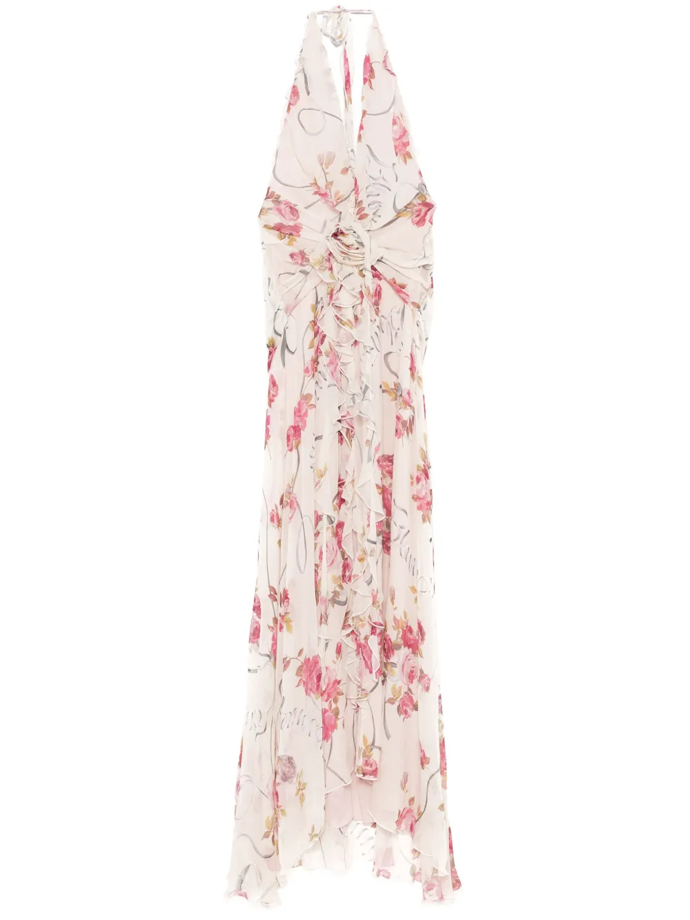 floral-print maxi dress