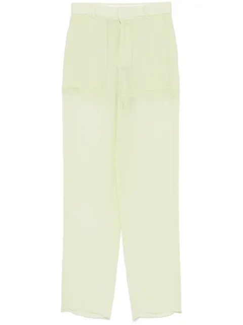 Blumarine pantalones de georgette
