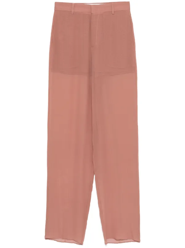 パンツ BLUMARINE GEORGETTE TROUSERS See-through Georgette Pants | Blumarine