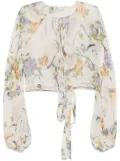 Blumarine printed blouse - White
