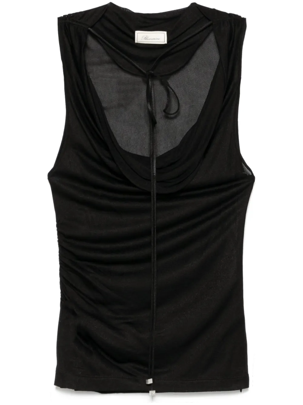 cowl-neck tank top