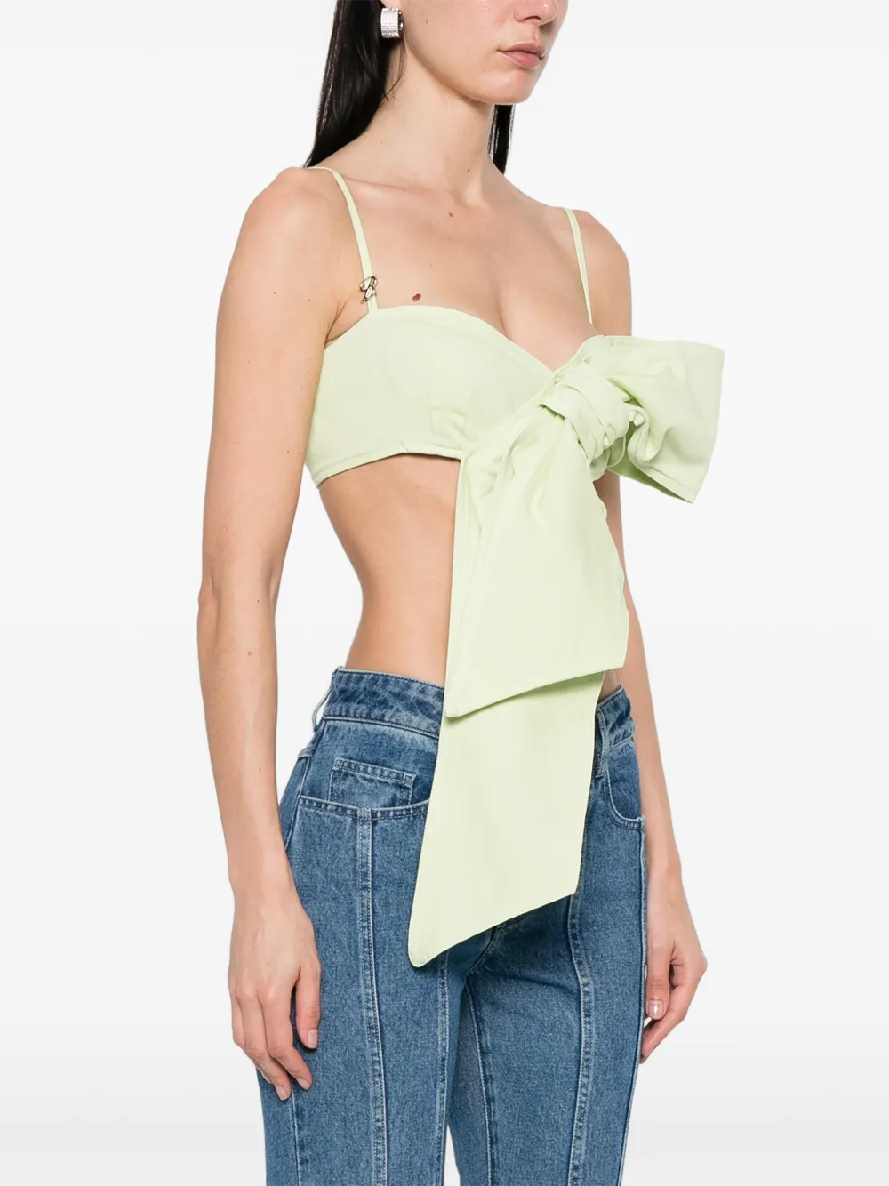 Blumarine Top met strik Groen