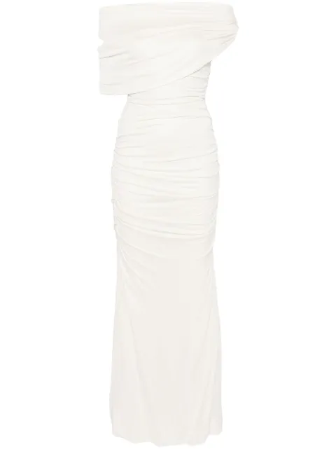 Blumarine ruched maxi dress