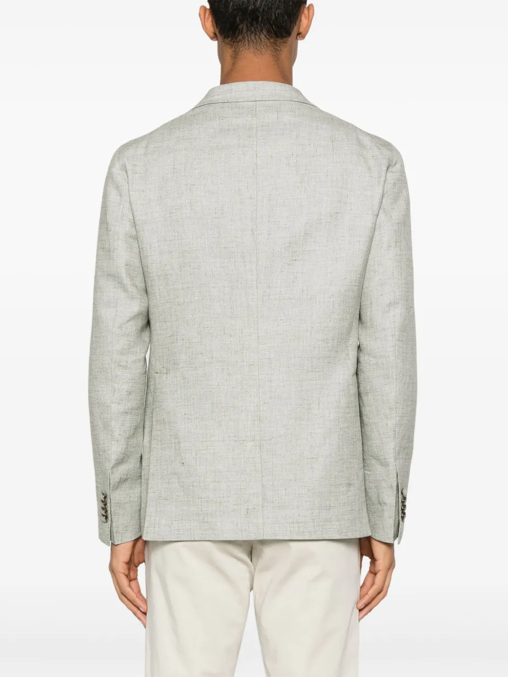 Shop Tagliatore Single-breasted Suit Jacket In Green