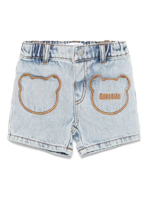 Moschino Kids shorts con logo bordado