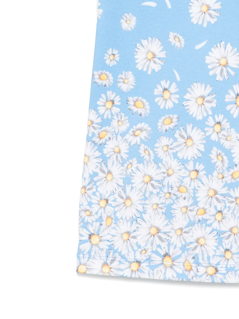 Moschino Kids Jurk met bloemenprint Blauw