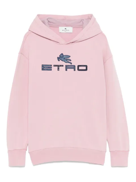ETRO KIDS logo-embroidered hoodie