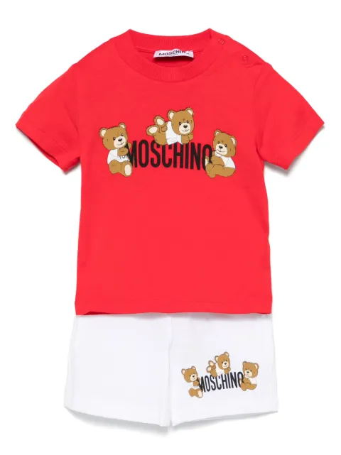 Moschino Kids ensemble haut-short à logo imprimé