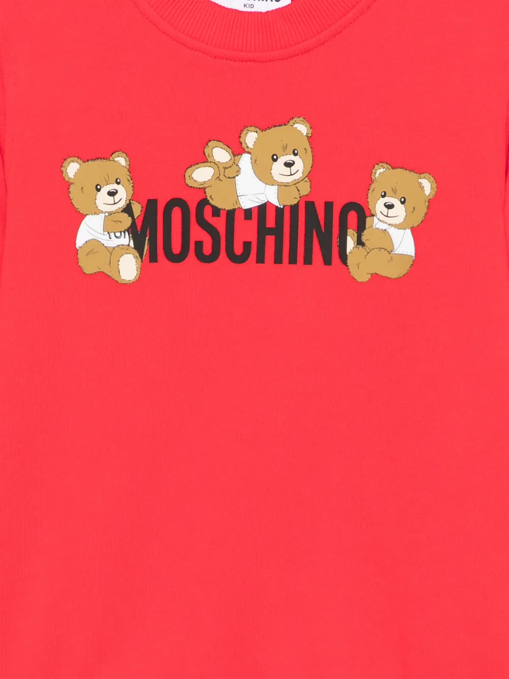 Moschino Kids Sweater met teddybeerprint Rood