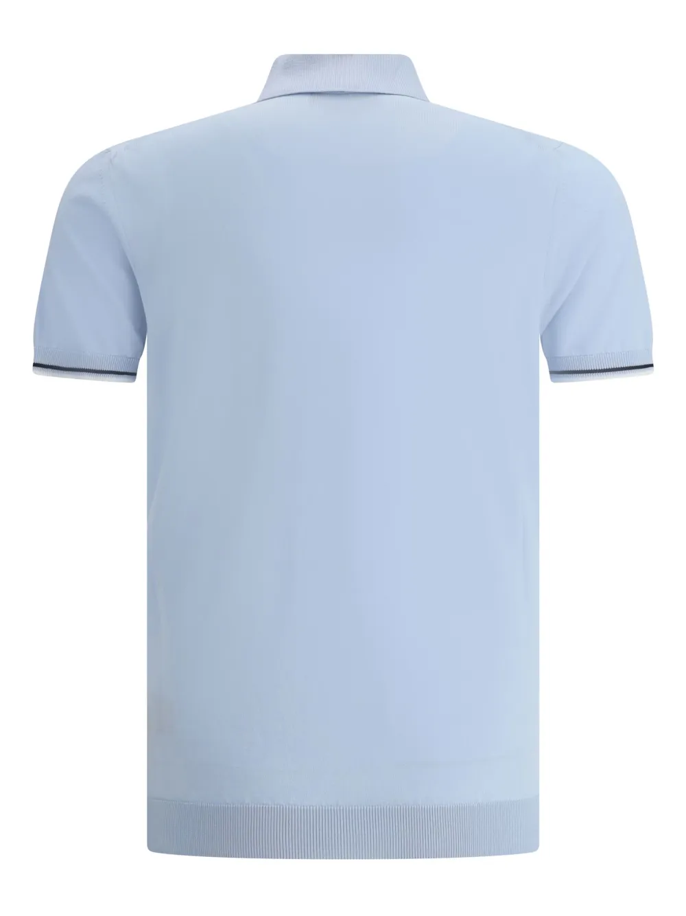 Moorer piqué polo shirt - Blauw