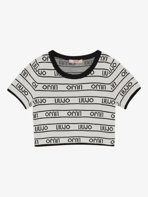 LIU JO logo crew-neck top