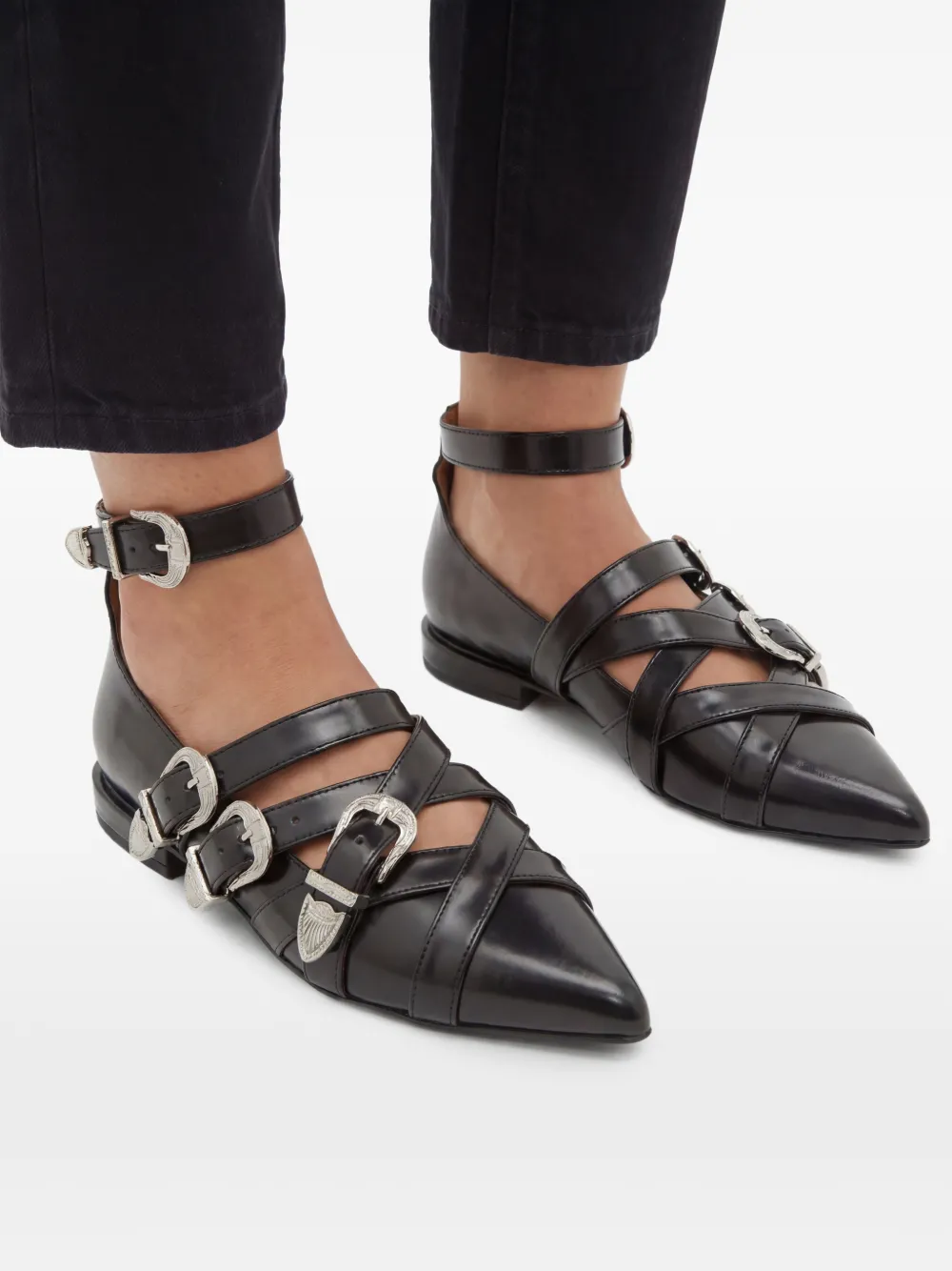 Toga Pulla Ballerina's met decoratieve gesp Zwart