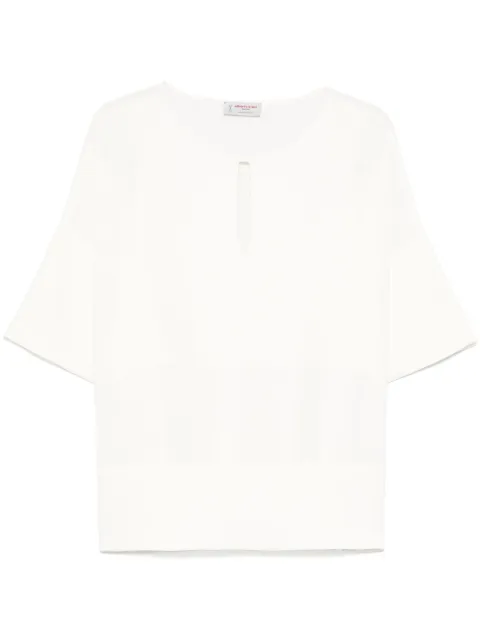 Alberto Biani keyhole-neck blouse