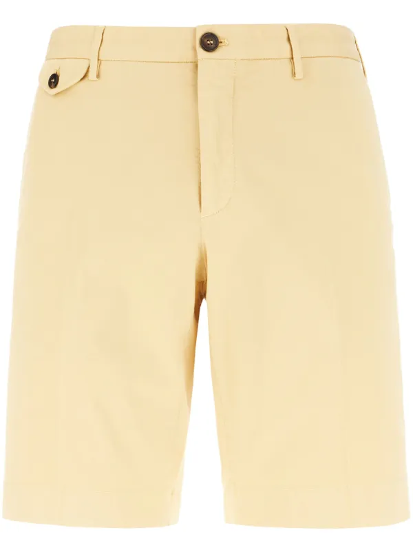 Incotex straight-leg Bermuda Shorts Yellow FARFETCH JO