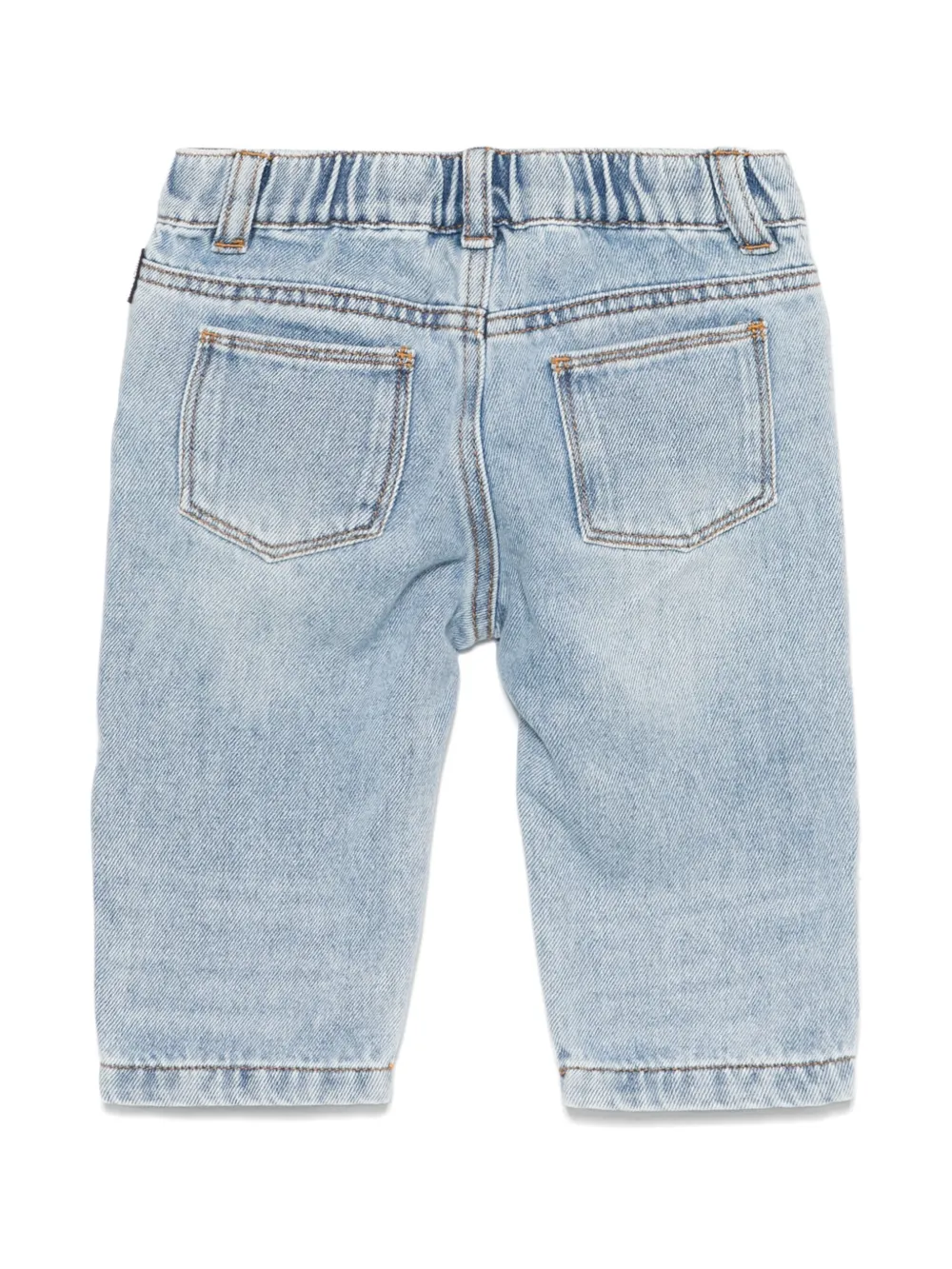 Moschino Kids Teddy Bear-embroidered jeans - Blauw