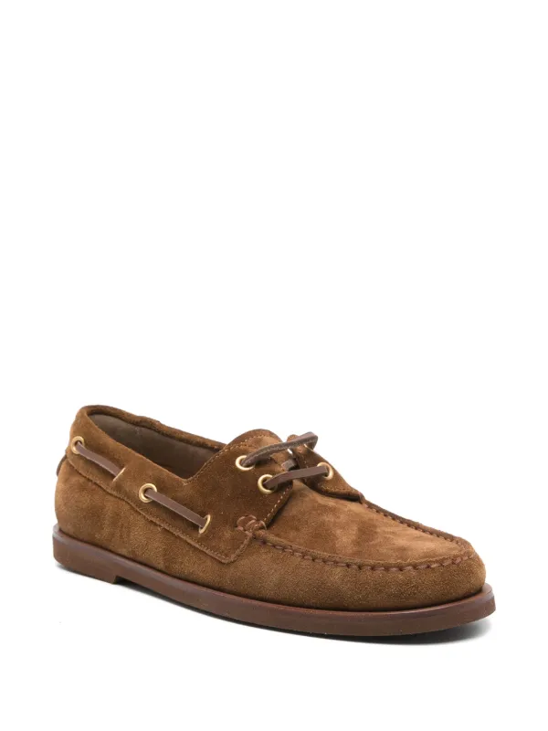 【関税&送料込】Gianvito Rossi Brown Suede Vandee Loafers Gianvito Rossi Vandée Loafers | Brown | FARFETCH GE